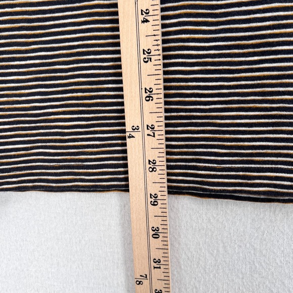 VINCE Mens Long Sleeve Shirt Large White Nightshade Slub Stripes Split Neck NWOT - Picture 14 of 14